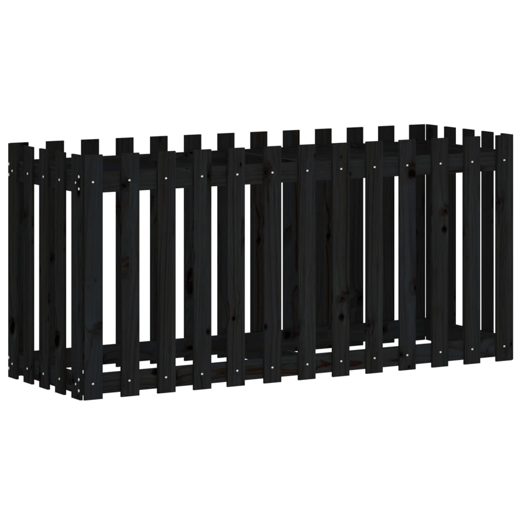 vidaXL Pat înălțat grădină design gard 150x50x70 cm lemn de pin tratat