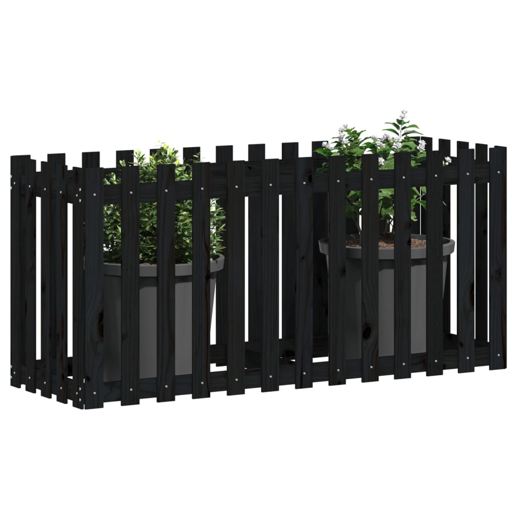 vidaXL Pat înălțat grădină design gard 150x50x70 cm lemn de pin tratat