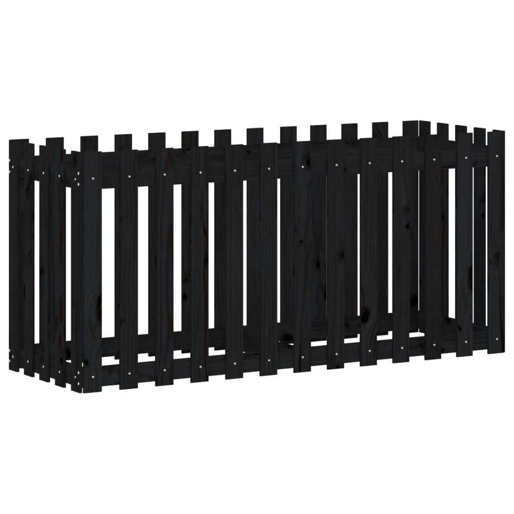 vidaXL Pat înălțat grădină design gard 150x50x70 cm lemn de pin tratat