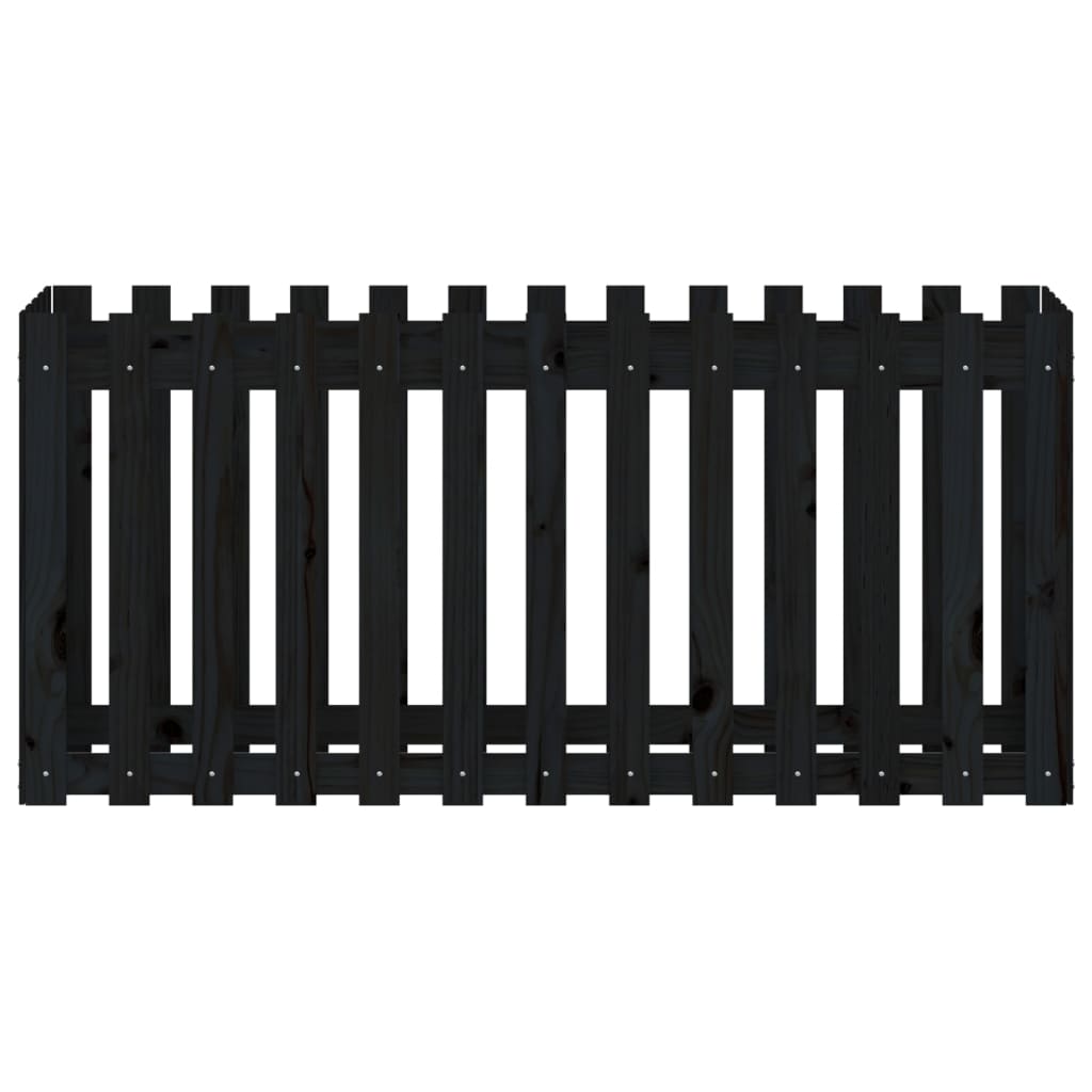 vidaXL Pat înălțat grădină design gard 150x50x70 cm lemn de pin tratat