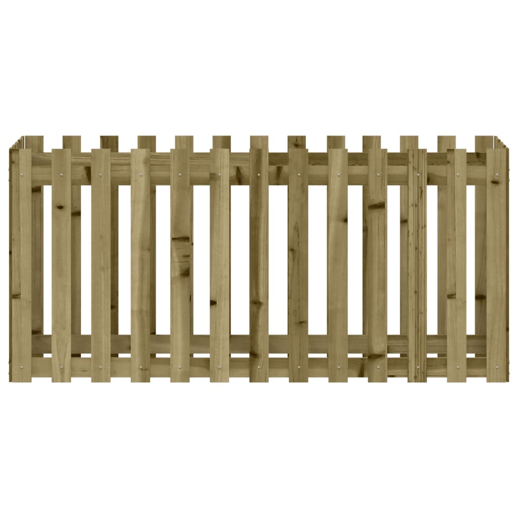 vidaXL Pat înălțat grădină design gard 150x50x70 cm lemn impregnat pin
