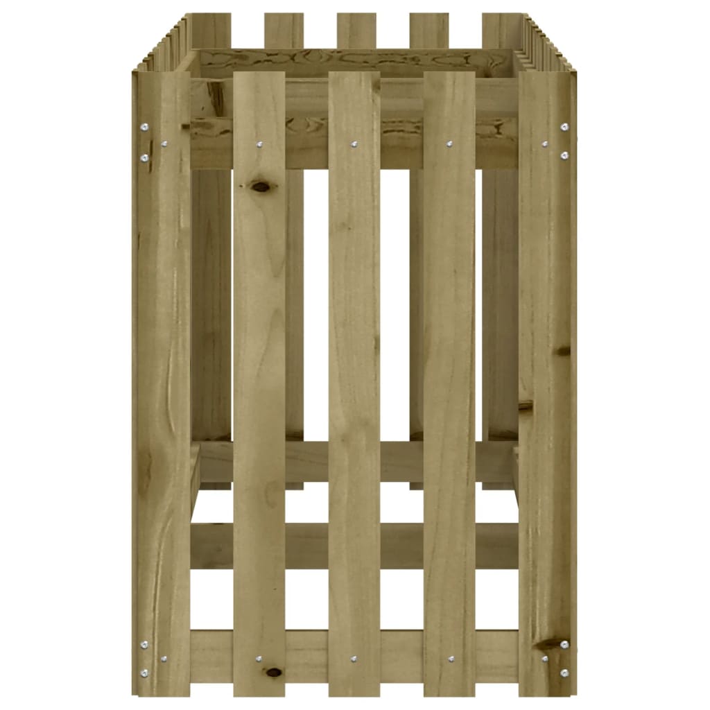 vidaXL Pat înălțat grădină design gard 150x50x70 cm lemn impregnat pin