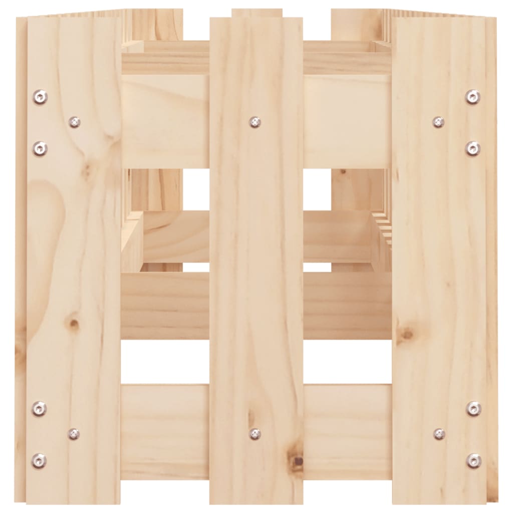 vidaXL Pat înălțat grădină design gard 200x30x30 cm lemn de pin tratat