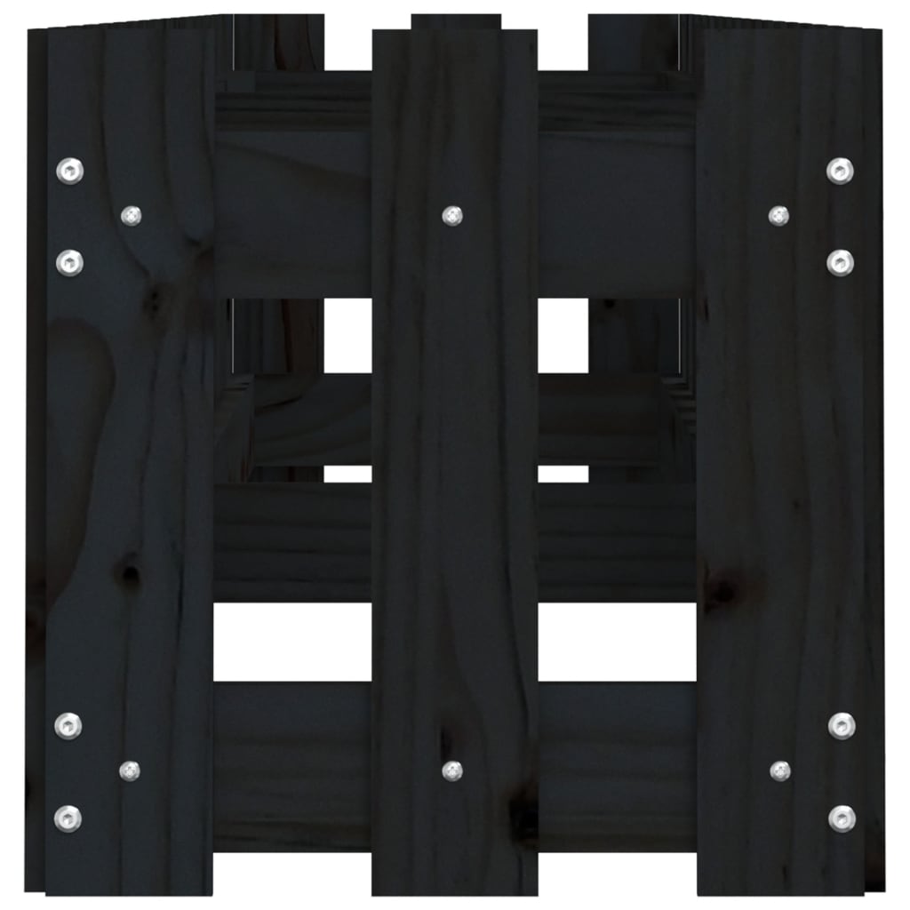 vidaXL Pat înălțat grădină design gard 200x30x30 cm lemn impregnat pin