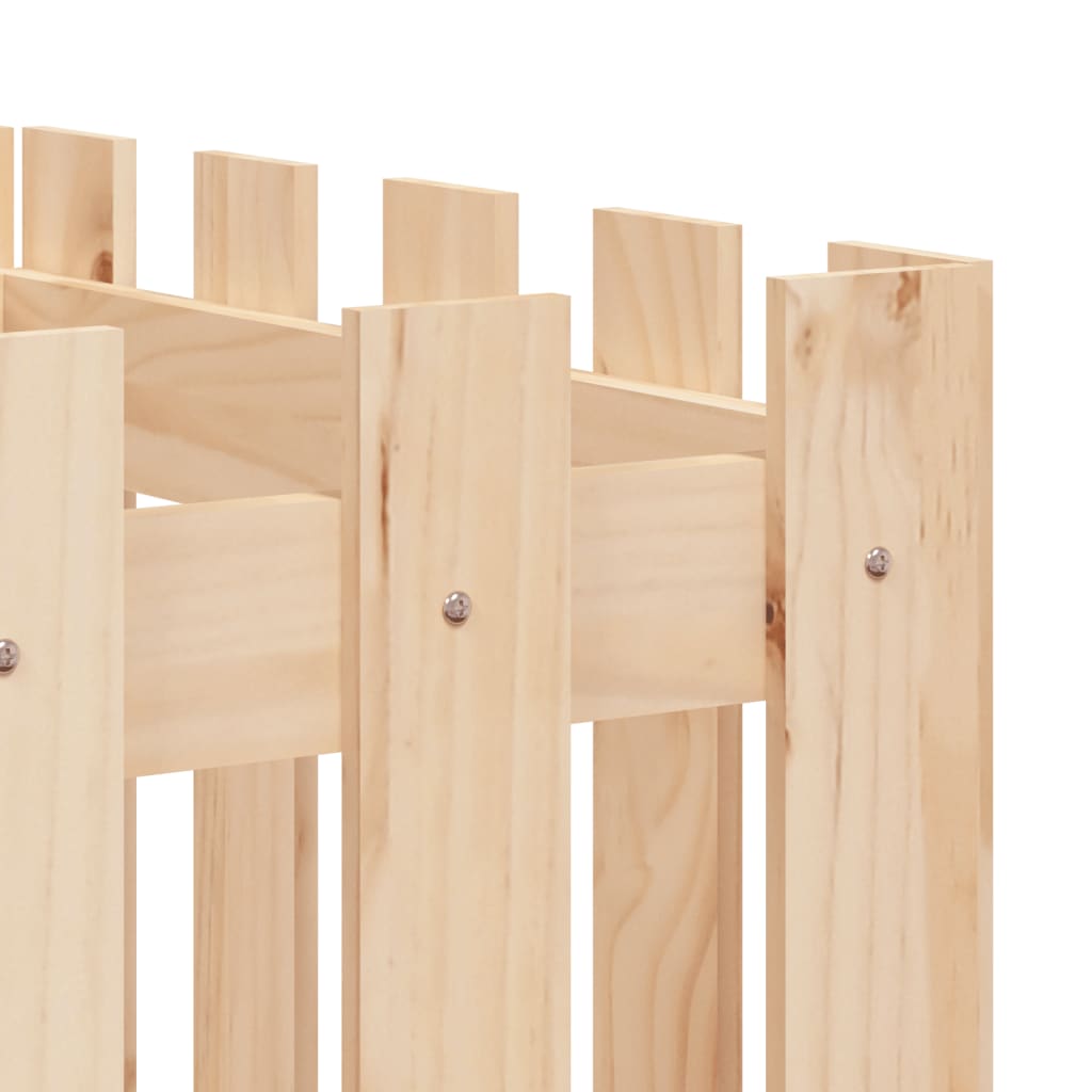 vidaXL Pat înălțat grădină design gard 200x50x50 cm lemn impregnat pin