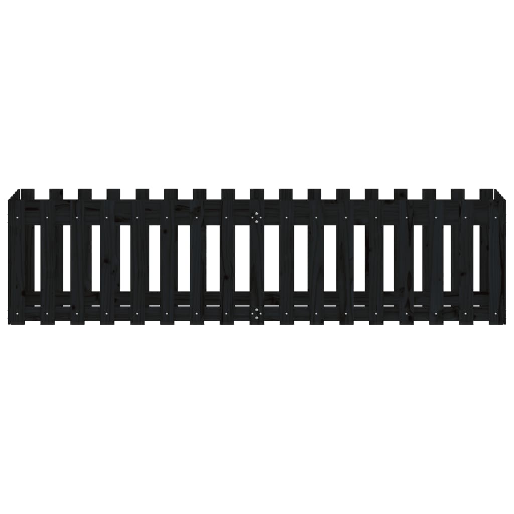 vidaXL Pat înălțat grădină design gard 200x50x50 cm lemn impregnat pin