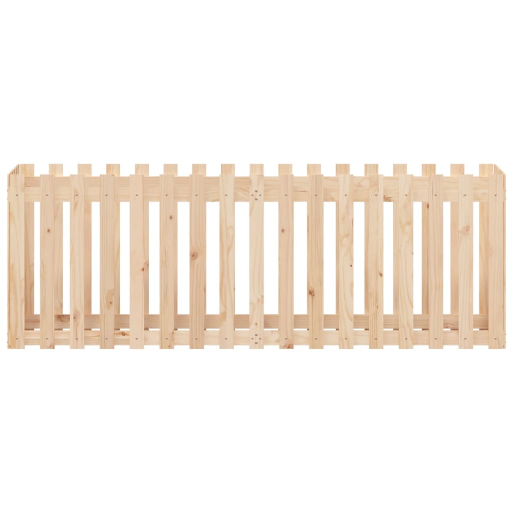 vidaXL Pat înălțat grădină design gard 200x50x70 cm lemn impregnat pin vidaXL Pat înălțat grădină design gard 200x50x70 cm lemn impregnat pin