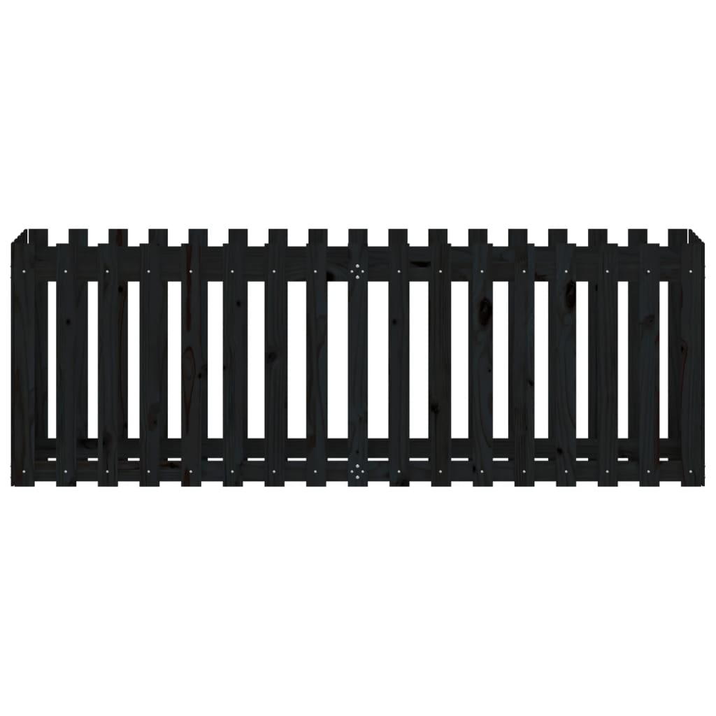 vidaXL Pat înălțat grădină design gard 200x50x70 cm lemn impregnat pin