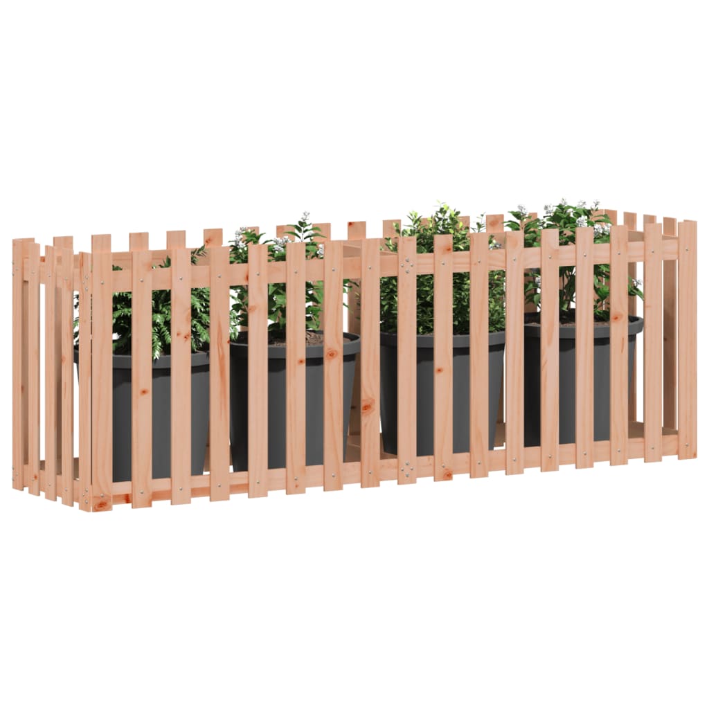 vidaXL Pat înălțat grădină design gard 200x50x70 cm lemn impregnat pin