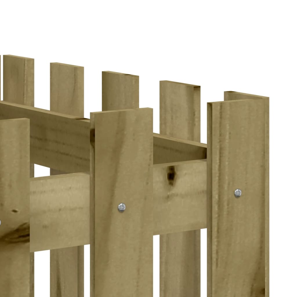 vidaXL Pat înălțat grădină design gard 200x50x70 cm lemn impregnat pin vidaXL Pat înălțat grădină design gard 200x50x70 cm lemn impregnat pin