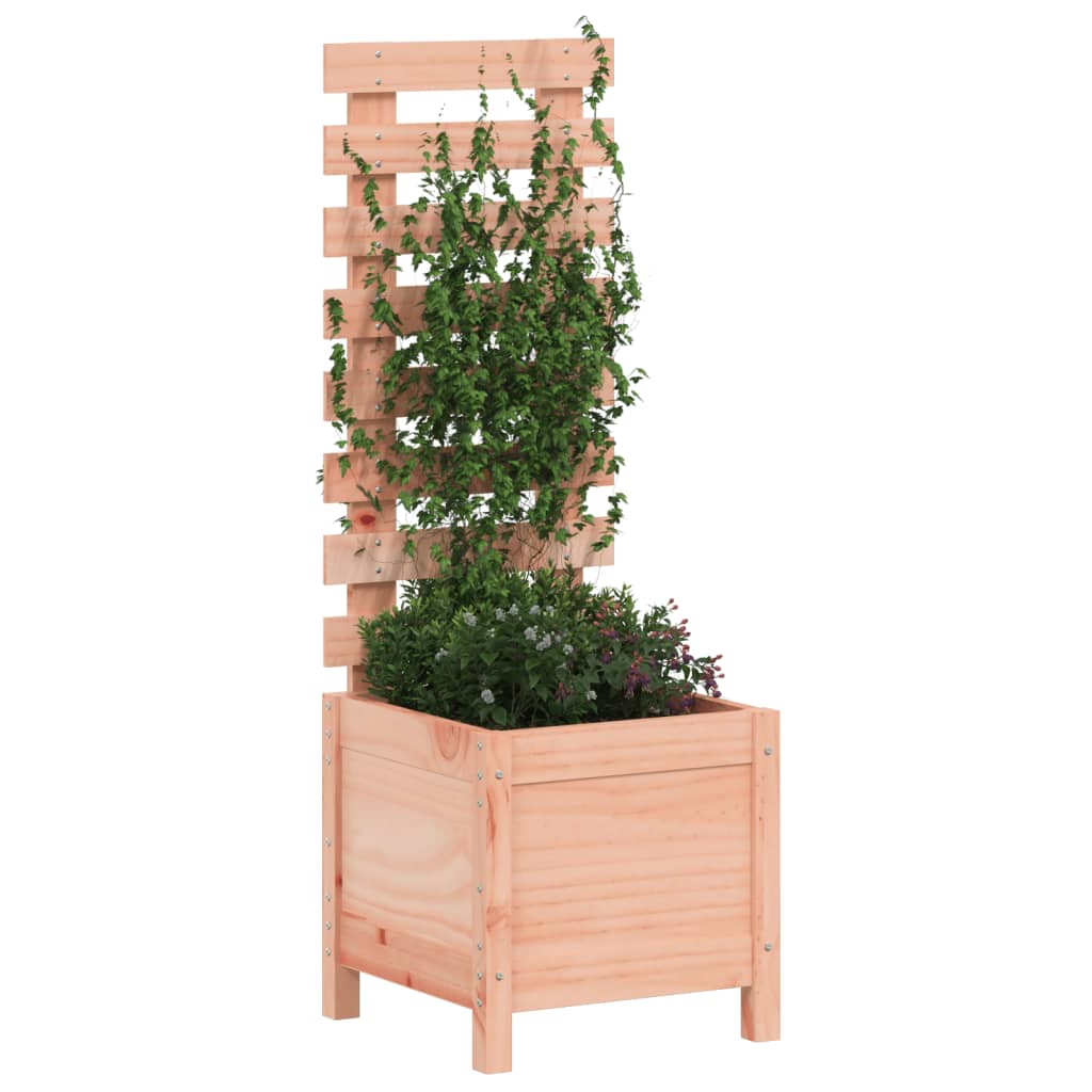 vidaXL Jardinieră grădină cu raft, 39x39,5x114 cm, lemn masiv douglas vidaXL Jardinieră grădină cu raft, 39x39,5x114 cm, lemn masiv douglas