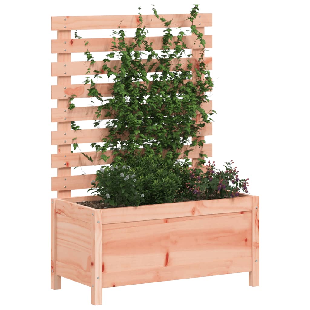 vidaXL Jardinieră grădină cu raft, 79x39,5x114 cm, lemn masiv douglas