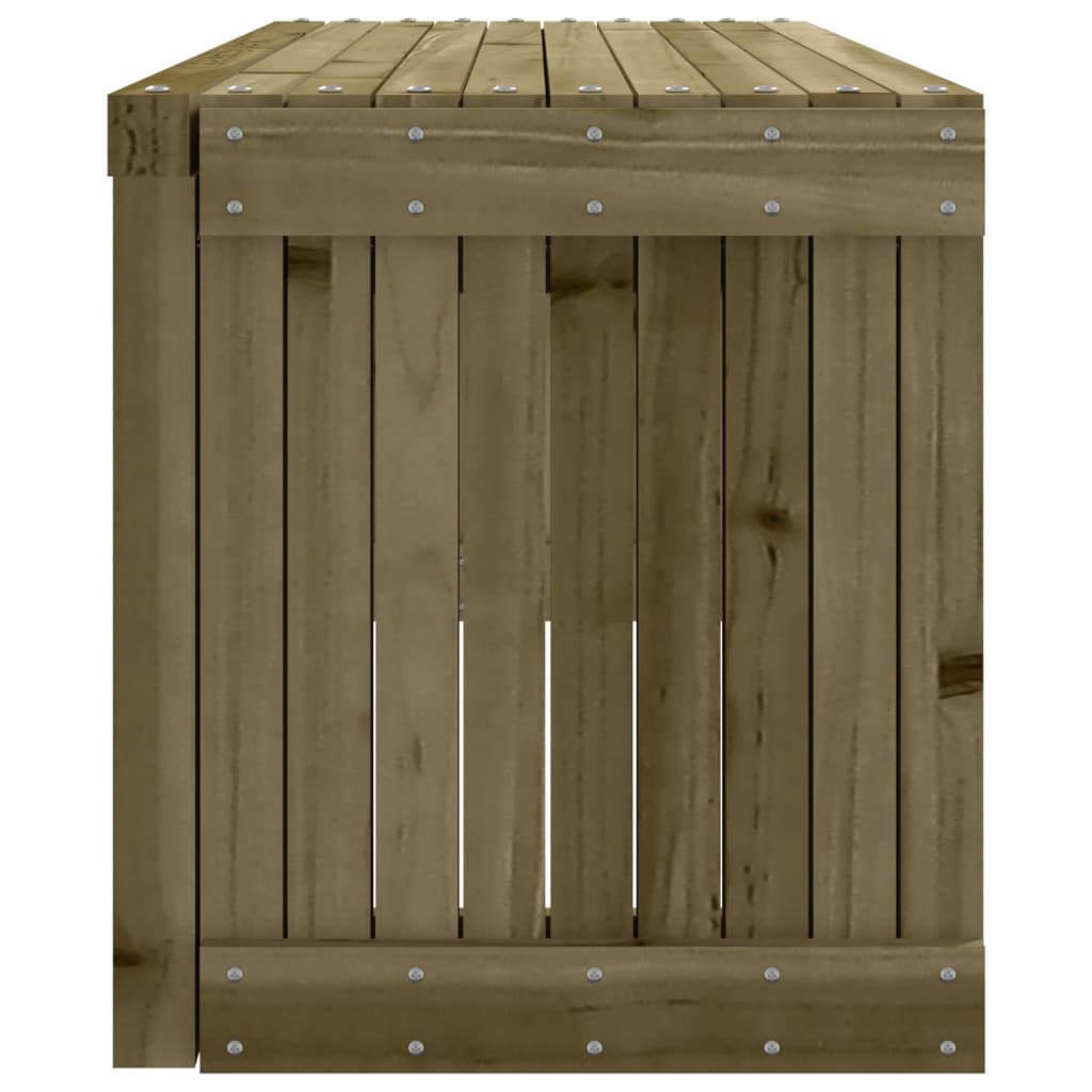 vidaXL Bancă de grădină extensibilă, 212,5x40,5x45 cm, lemn pin tratat vidaXL Bancă de grădină extensibilă, 212,5x40,5x45 cm, lemn pin tratat