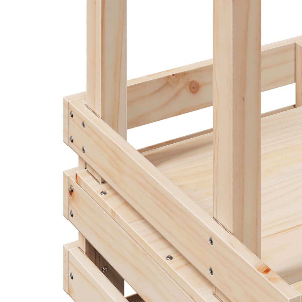 vidaXL Masă bar de exterior cu acoperiș, 112,5x57x195,5 cm, lemn masiv vidaXL Masă bar de exterior cu acoperiș, 112,5x57x195,5 cm, lemn masiv