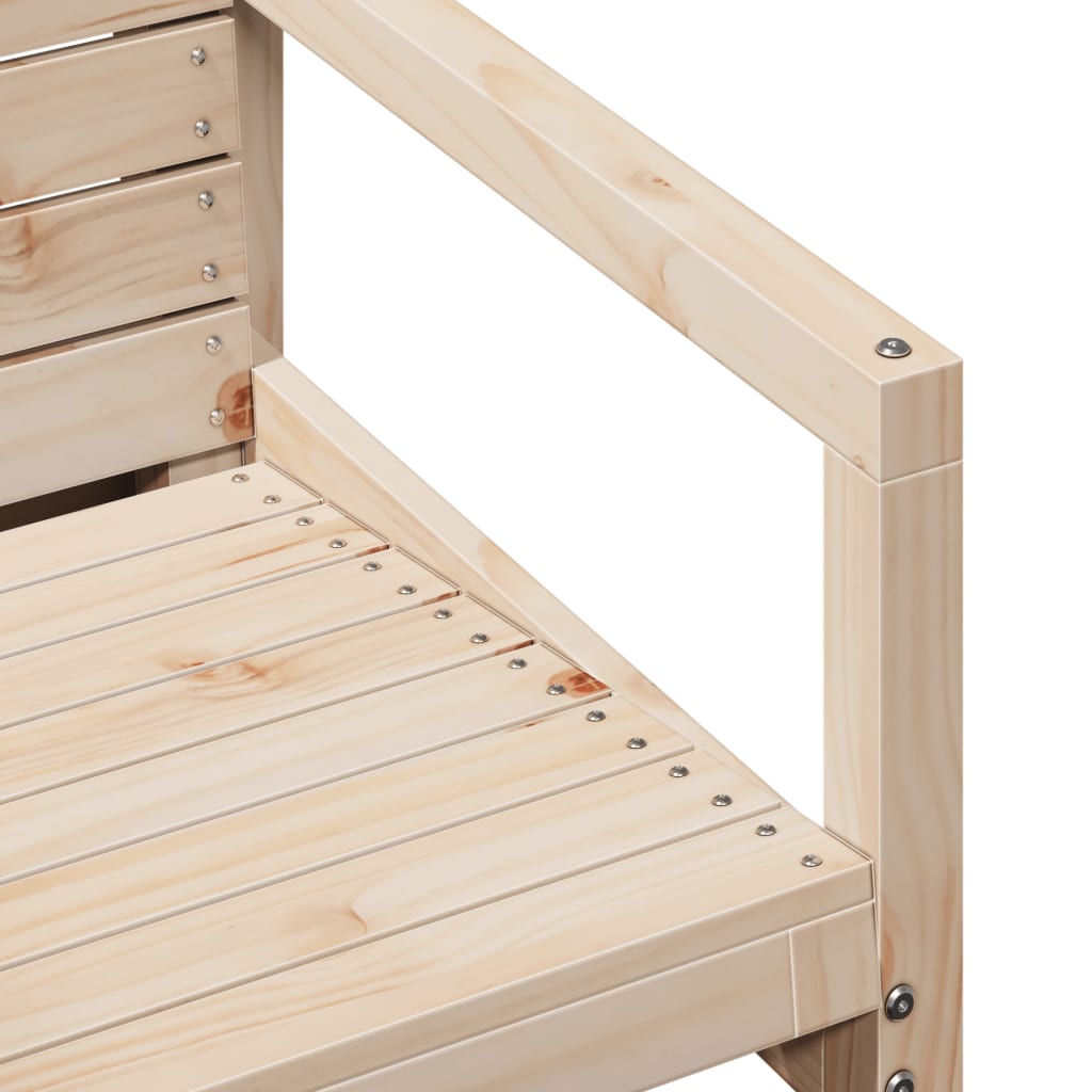 vidaXL Set mobilier de grădină, 3 piese, lemn masiv de pin vidaXL Set mobilier de grădină, 3 piese, lemn masiv de pin