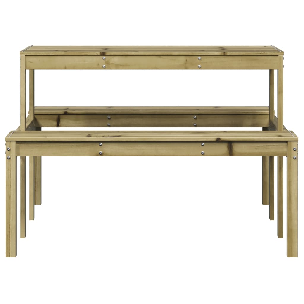 vidaXL Masă de picnic, 110x134x75 cm, lemn impregnat de pin vidaXL Masă de picnic, 110x134x75 cm, lemn impregnat de pin