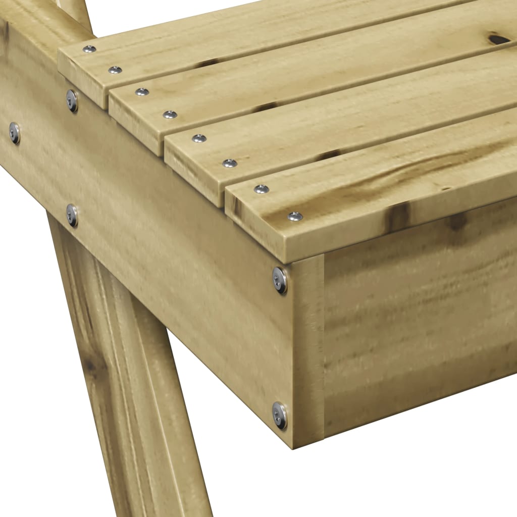 vidaXL Masă de picnic, 105x134x75 cm, lemn impregnat de pin