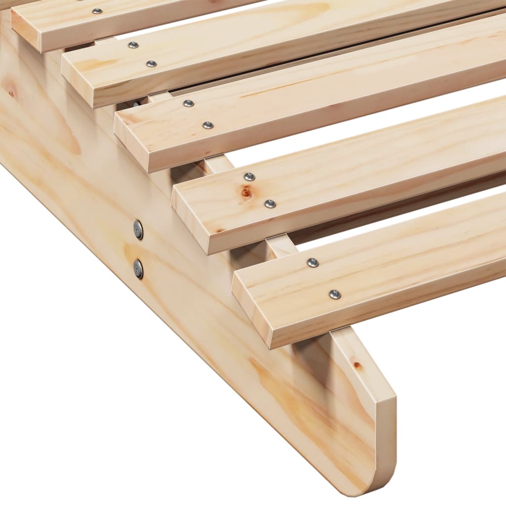 vidaXL Șezlong, 205x70x31,5 cm, lemn masiv de pin