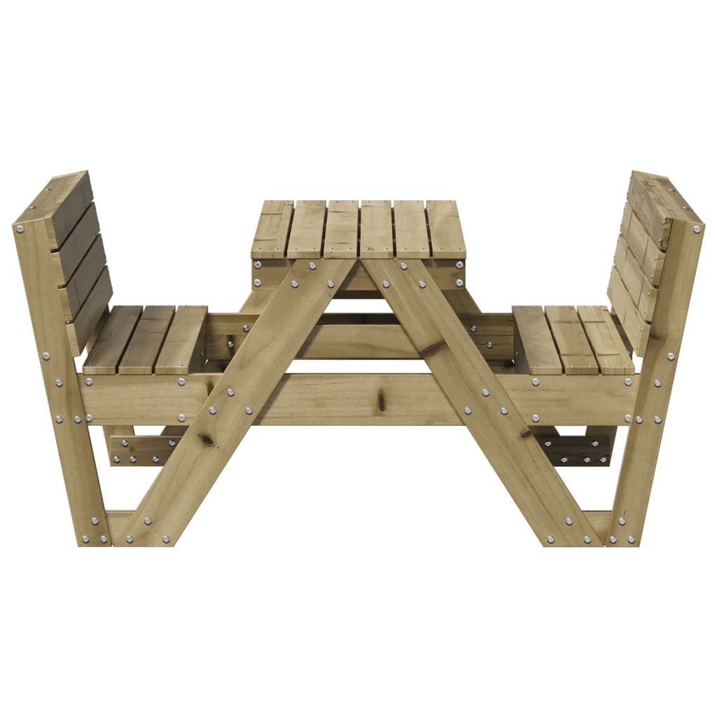 vidaXL Masă de picnic pentru copii, 88x122x58 cm lemn impregnat de pin