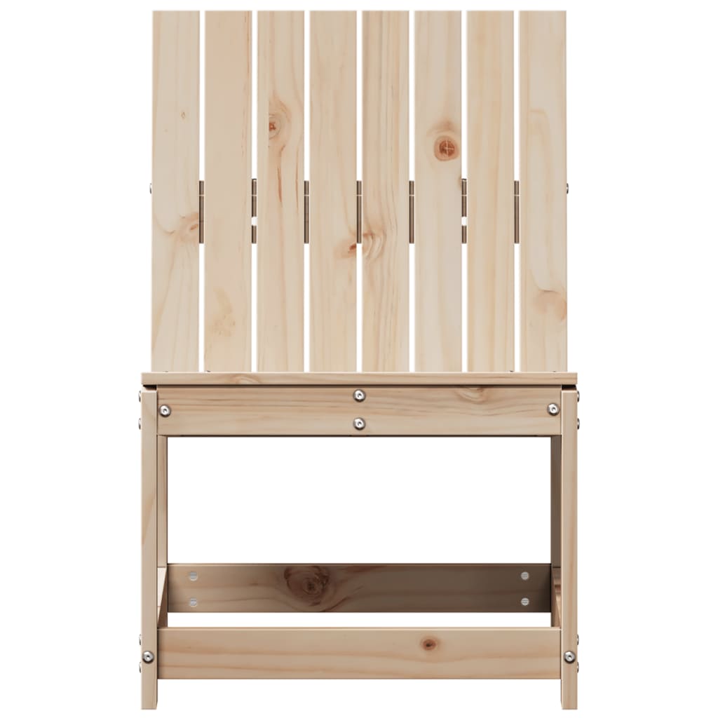 vidaXL Scaun de grădină, 50,5x55x77 cm, lemn masiv de pin vidaXL Scaun de grădină, 50,5x55x77 cm, lemn masiv de pin