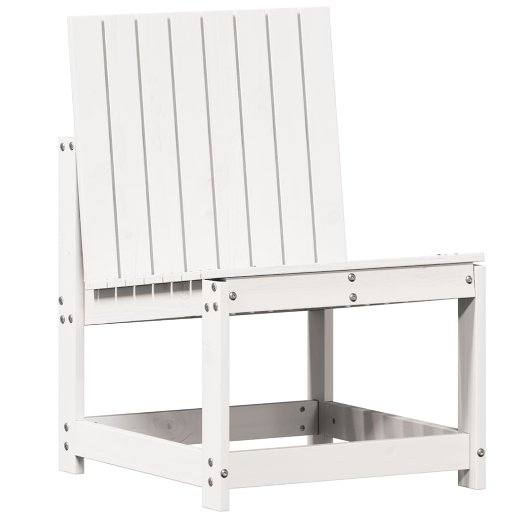 vidaXL Scaun de grădină, alb, 50,5x55x77 cm, lemn masiv de pin vidaXL Scaun de grădină, alb, 50,5x55x77 cm, lemn masiv de pin
