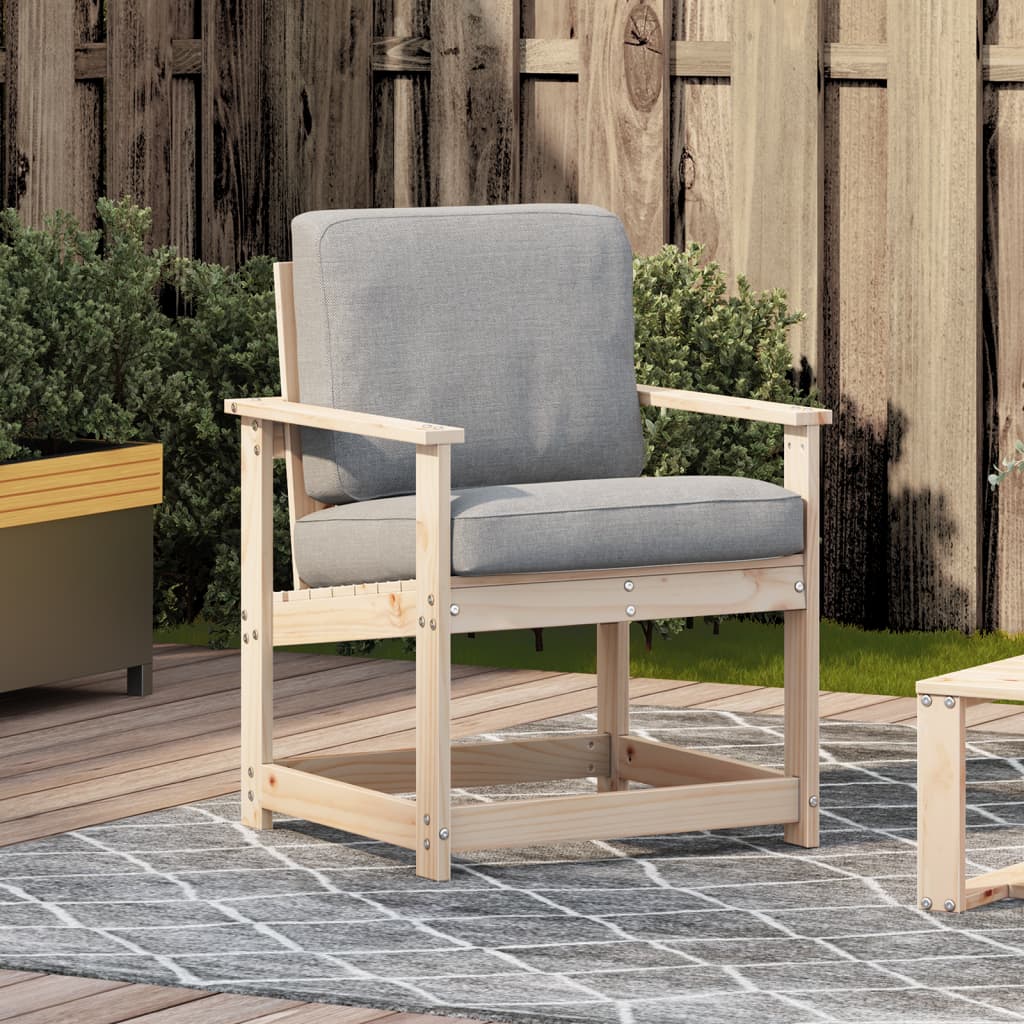 vidaXL Scaun de grădină, 62x56x77 cm, lemn masiv de pin vidaXL Scaun de grădină, 62x56x77 cm, lemn masiv de pin