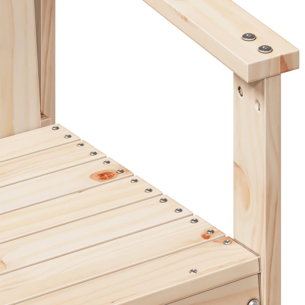vidaXL Scaun de grădină, 62x56x77 cm, lemn masiv de pin vidaXL Scaun de grădină, 62x56x77 cm, lemn masiv de pin