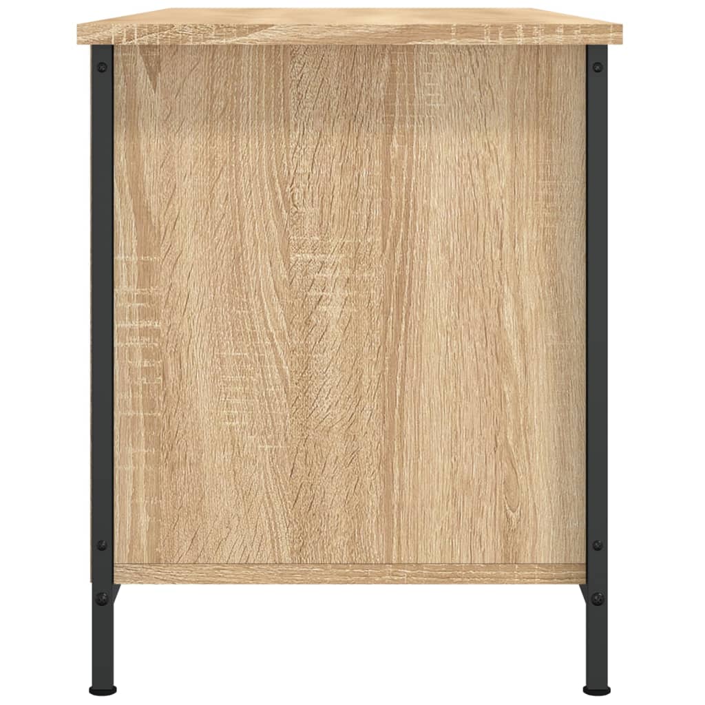 vidaXL Comodă TV, stejar sonoma, 100x40x50 cm, lemn prelucrat vidaXL Comodă TV, stejar sonoma, 100x40x50 cm, lemn prelucrat