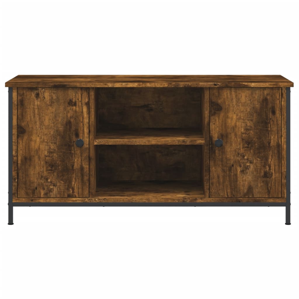 vidaXL Comodă TV, stejar fumuriu, 100x40x50 cm, lemn prelucrat vidaXL Comodă TV, stejar fumuriu, 100x40x50 cm, lemn prelucrat