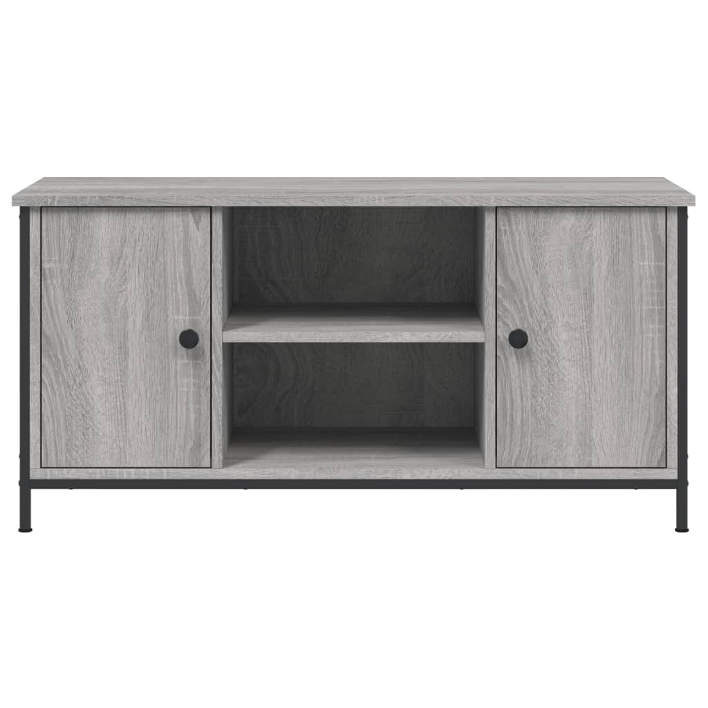vidaXL Comodă TV, gri sonoma, 100x40x50 cm, lemn prelucrat vidaXL Comodă TV, gri sonoma, 100x40x50 cm, lemn prelucrat