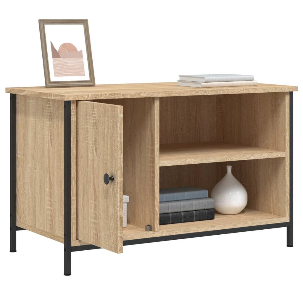 vidaXL Comodă TV, stejar sonoma, 80x40x50 cm, lemn prelucrat