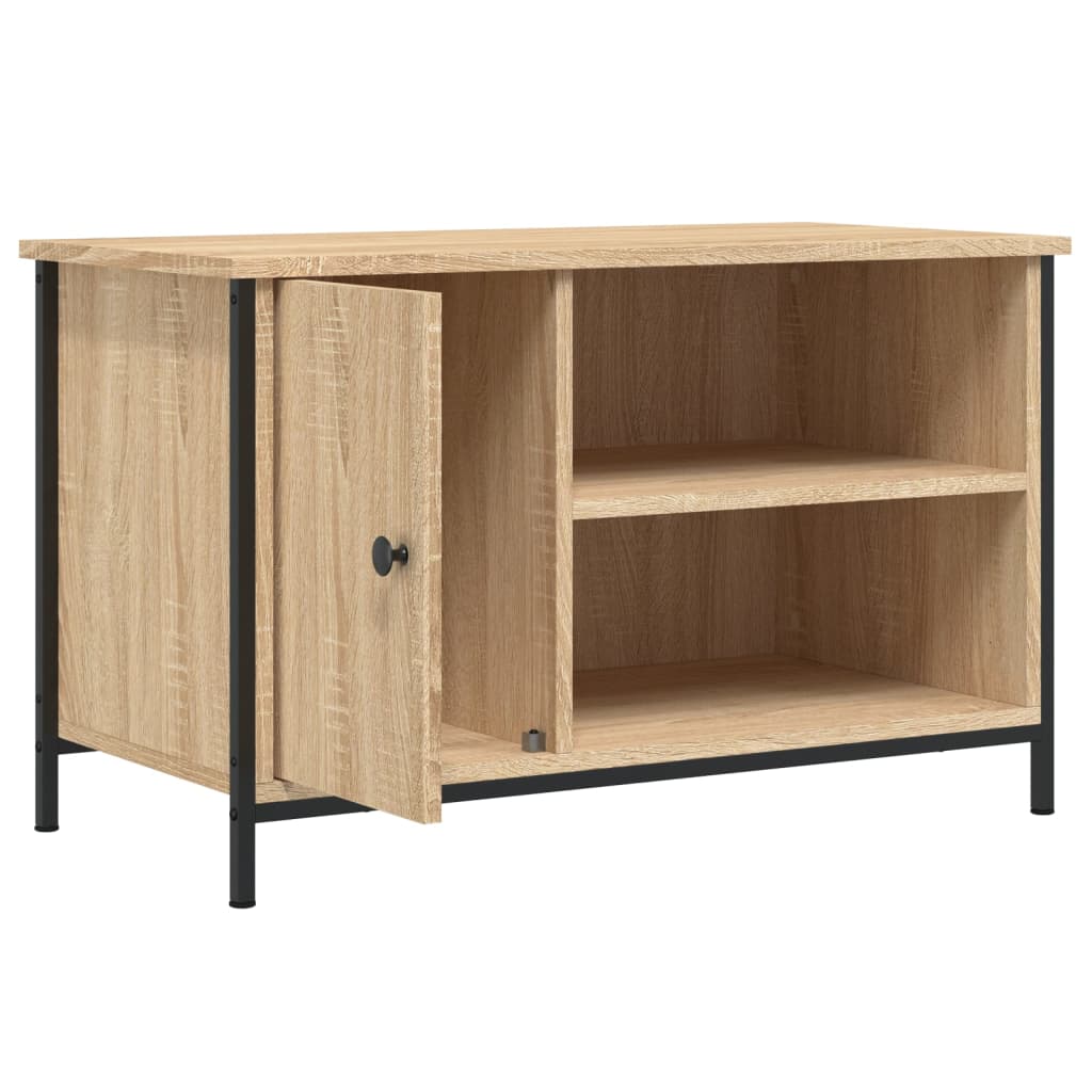 vidaXL Comodă TV, stejar sonoma, 80x40x50 cm, lemn prelucrat