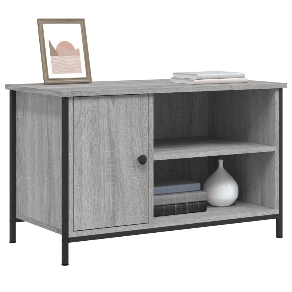 vidaXL Comodă TV, gri sonoma, 80x40x50 cm, lemn compozit vidaXL Comodă TV, gri sonoma, 80x40x50 cm, lemn compozit