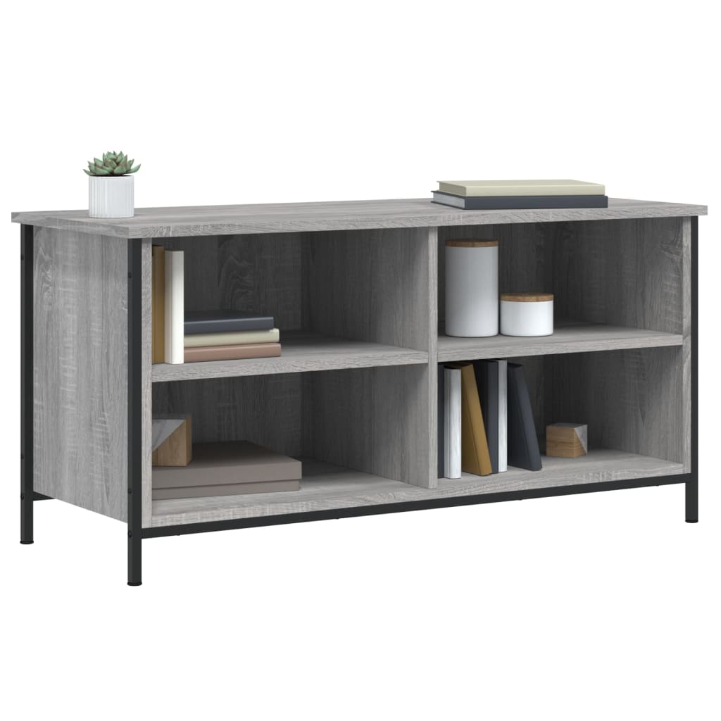 vidaXL Comodă TV, gri sonoma, 100x40x50 cm, lemn prelucrat vidaXL Comodă TV, gri sonoma, 100x40x50 cm, lemn prelucrat