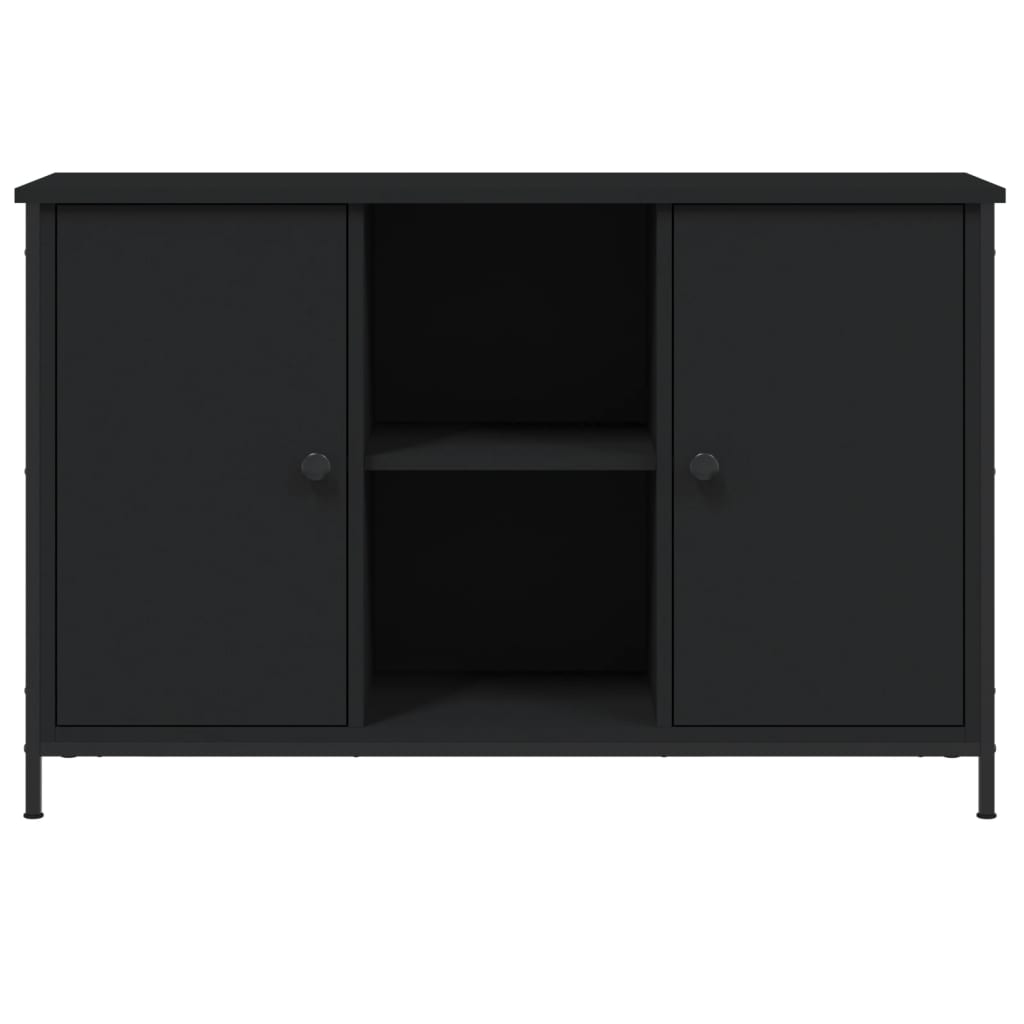 vidaXL Comodă TV, negru, 100x35x65 cm, lemn compozit