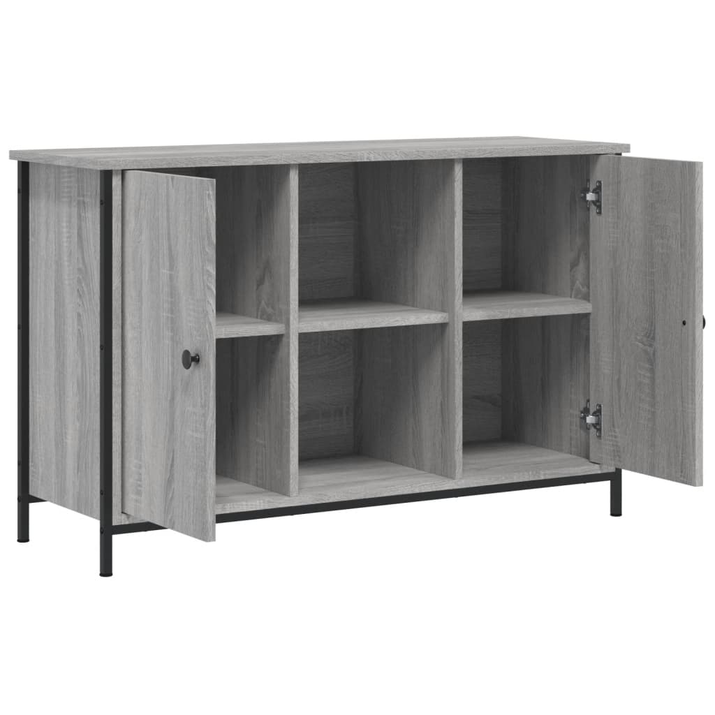 vidaXL Comodă TV, gri sonoma, 100x35x65 cm, lemn compozit