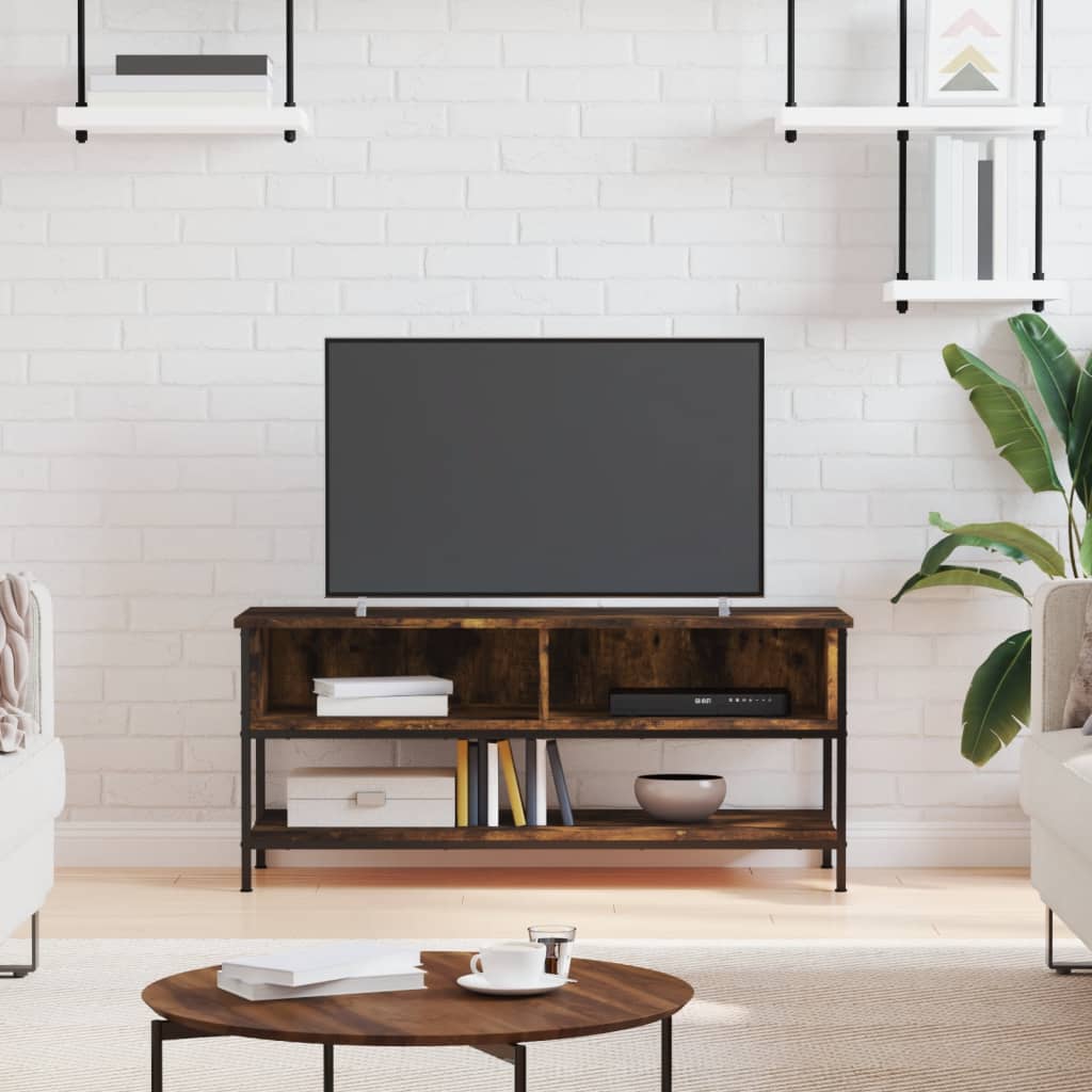 vidaXL Dulap TV, stejar afumat, 100x35x45 cm, lemn prelucrat vidaXL Dulap TV, stejar afumat, 100x35x45 cm, lemn prelucrat