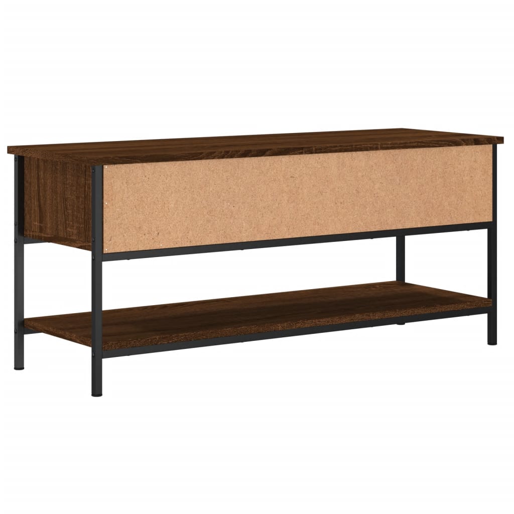vidaXL Dulap TV stejar maro, 100x35x45 cm, lemn prelucrat