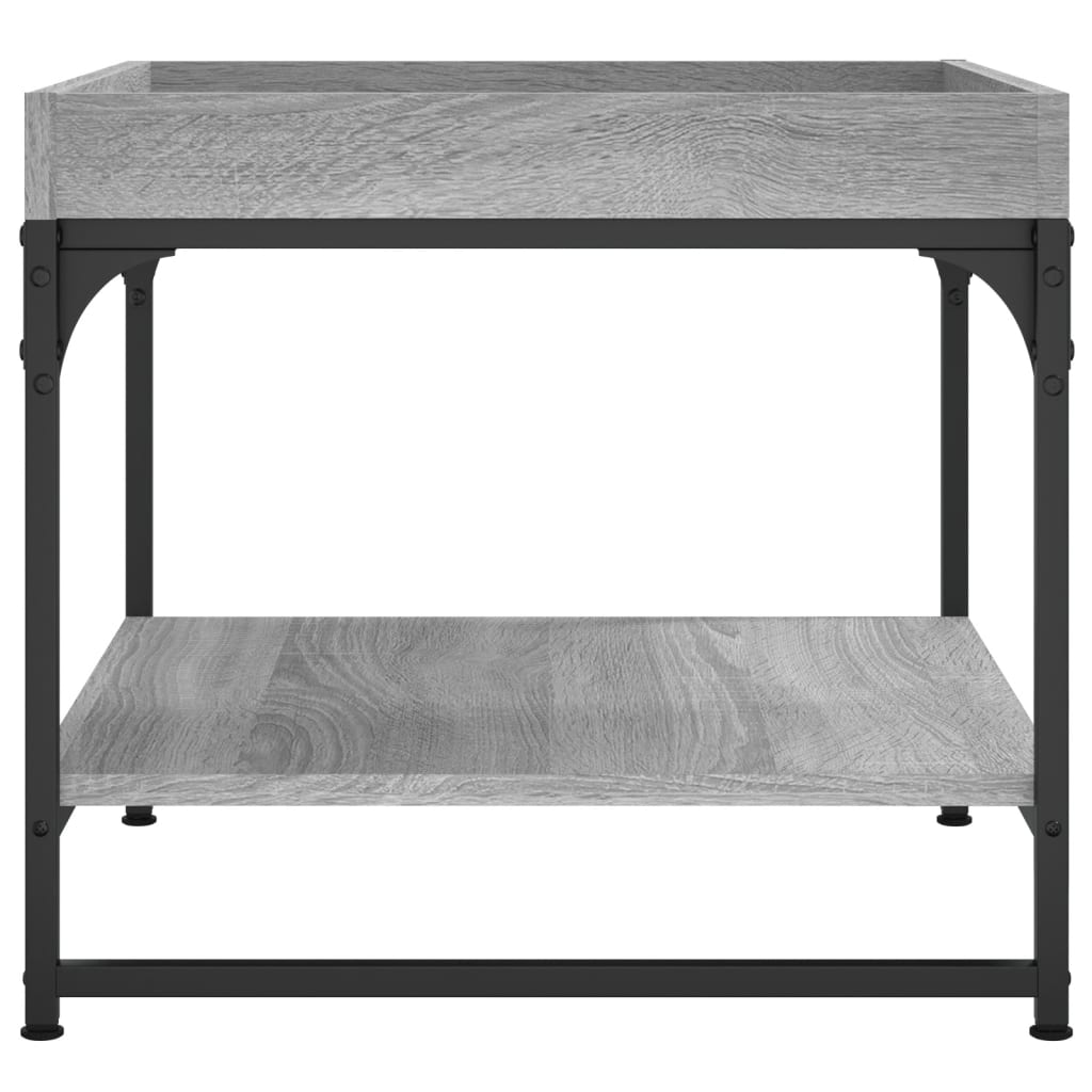 vidaXL Masă de cafea, gri sonoma, 49,5x49,5x45 cm, lemn compozit