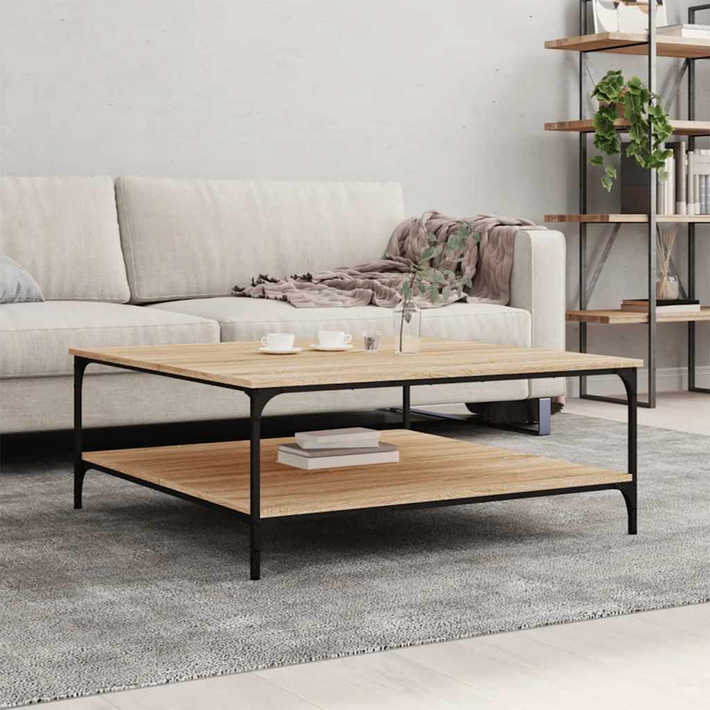vidaXL Măsuță de cafea stejar sonoma 100x100x40 cm lemn prelucrat vidaXL Măsuță de cafea stejar sonoma 100x100x40 cm lemn prelucrat