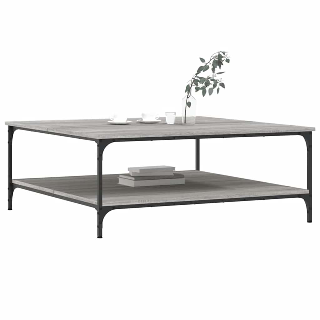 vidaXL Măsuță de cafea gri sonoma 100x100x40 cm lemn prelucrat