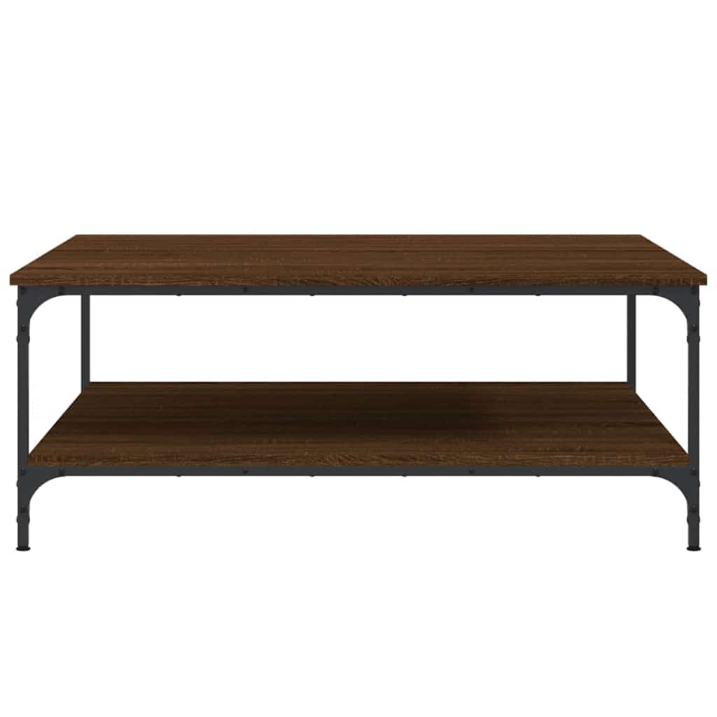 vidaXL Măsuță de cafea, stejar maro, 100x100x40 cm, lemn prelucrat vidaXL Măsuță de cafea, stejar maro, 100x100x40 cm, lemn prelucrat
