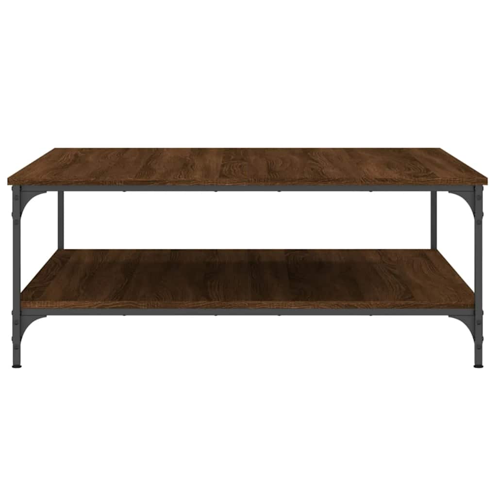 vidaXL Măsuță de cafea, stejar maro, 100x100x40 cm, lemn prelucrat vidaXL Măsuță de cafea, stejar maro, 100x100x40 cm, lemn prelucrat