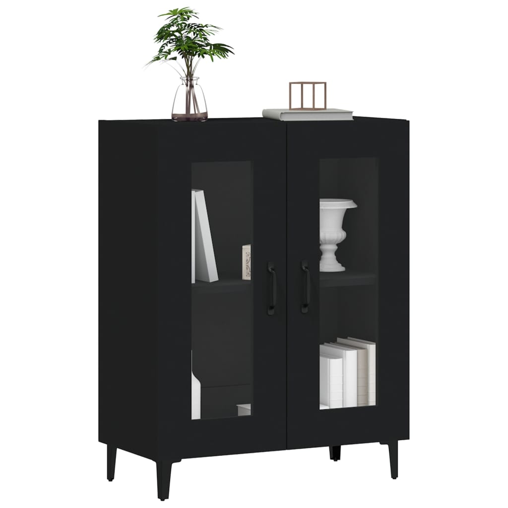 vidaXL Servantă, negru, 69,5x34x90 cm, lemn prelucrat vidaXL Servantă, negru, 69,5x34x90 cm, lemn prelucrat