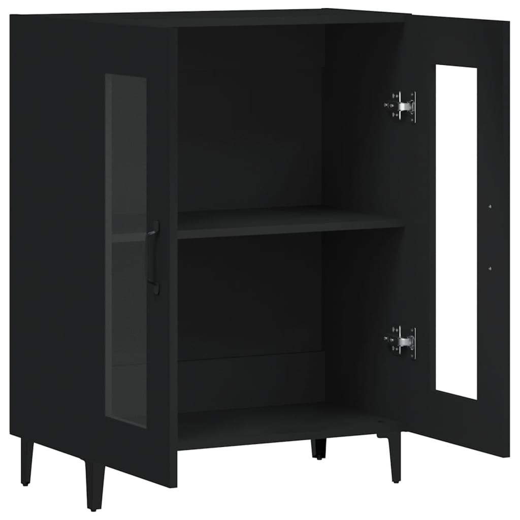 vidaXL Servantă, negru, 69,5x34x90 cm, lemn prelucrat vidaXL Servantă, negru, 69,5x34x90 cm, lemn prelucrat