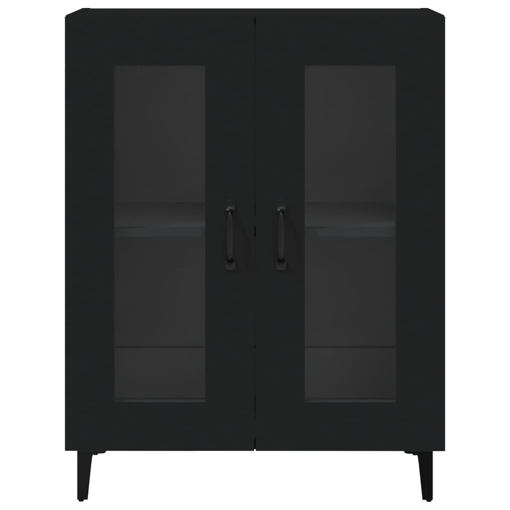 vidaXL Servantă, negru, 69,5x34x90 cm, lemn prelucrat vidaXL Servantă, negru, 69,5x34x90 cm, lemn prelucrat