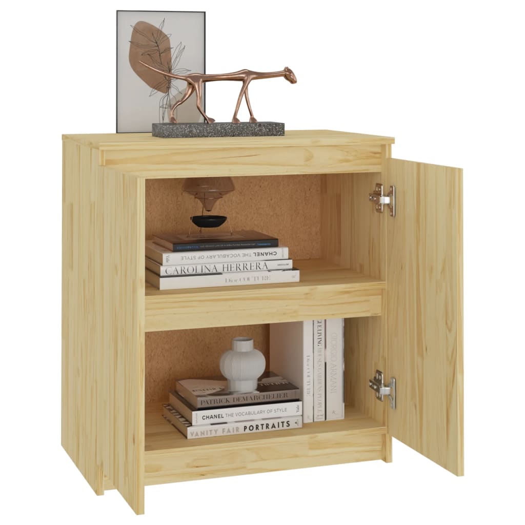 vidaXL Dulap lateral, 60x36x65 cm, lemn masiv de pin vidaXL Dulap lateral, 60x36x65 cm, lemn masiv de pin