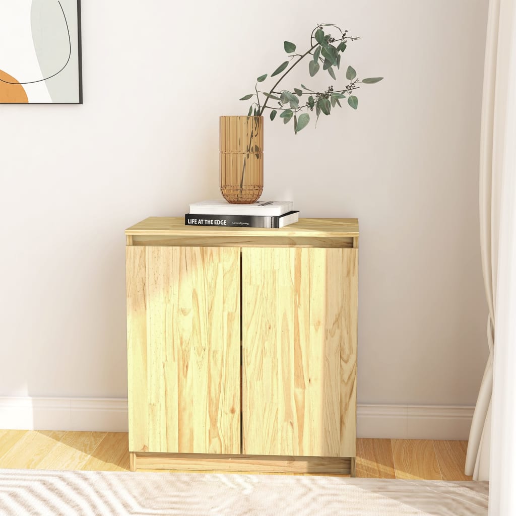 vidaXL Dulap lateral, 60x36x65 cm, lemn masiv de pin vidaXL Dulap lateral, 60x36x65 cm, lemn masiv de pin