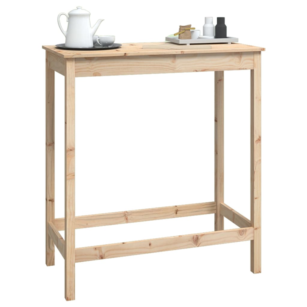 vidaXL Masă de bar, 100x50x110 cm, lemn masiv de pin vidaXL Masă de bar, 100x50x110 cm, lemn masiv de pin