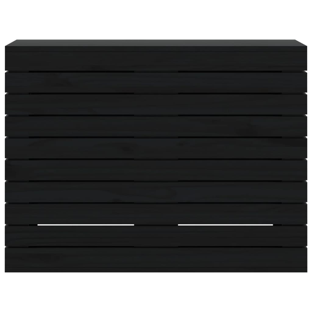 vidaXL Coș de rufe, negru, 88,5x44x66 cm, lemn masiv de pin vidaXL Coș de rufe, negru, 88,5x44x66 cm, lemn masiv de pin